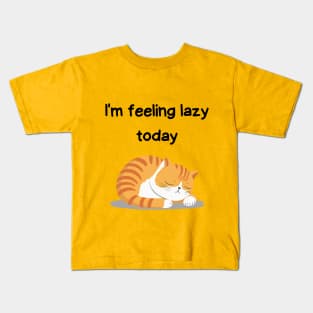 Sleeping Affirmation Cat | Cat Lover Gift | Law of Attraction | Positive Affirmation | Self Love Kids T-Shirt